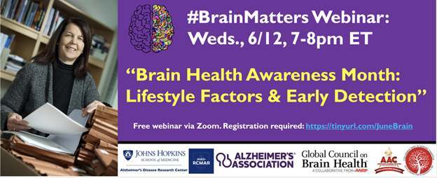 Recording of COAH Sr. Associate Faculty Dr. Marilyn Albert’s #BrainMatters Presentation on Lifestyle Factors & Panel Discussion with Colleagues About Brain Health & Early Detection Available Now