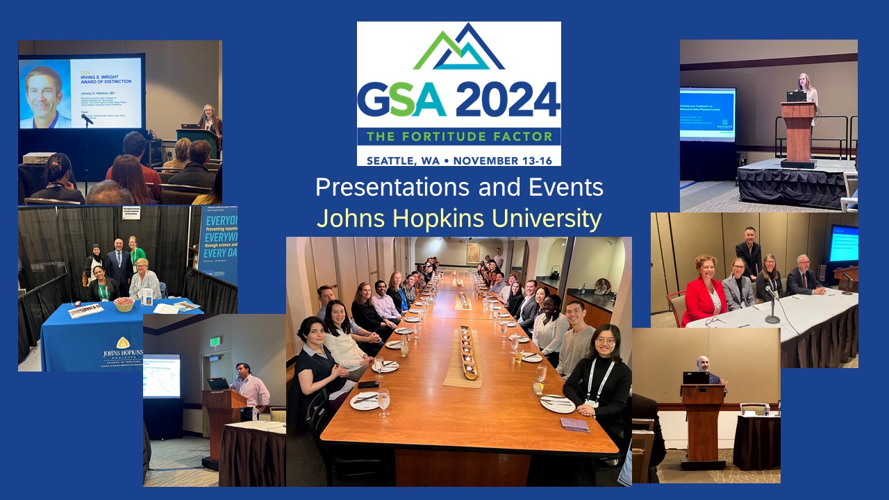 COAH / JHU Well Represented at the 2024 Annual Meeting of the Gerontological Society of America (Photo Gallery)